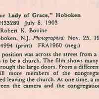 Film: Church "Our Lady of Grace," Hoboken, 1902.