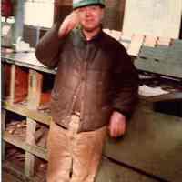 Digital scan of color photo of Bethlehem Steel Hoboken Shipyard, Hoboken, no date, circa 1970-1980.