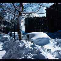 Color slide of snowy 11th street.