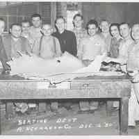 B+W photo of R. Neumann & Co. sorting department, Hoboken, December 12, 1950.