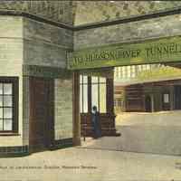 Postcard: Railroad, Hoboken, NJ