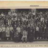 Photo of the freshman class of A.J. Demarest High School in 1955.