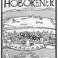The Hobokener. Drawing with black pen and marker by Kevin McCloskey, 2003.
