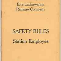 Manual: Safety Rules. Station Employes. E.L. Railway Co.; Eff.: Oct. 1, 1964. 1971 revision.