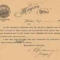          document 2, pg 2 of 2, detail: Mayor's letter June 28, 1905
   