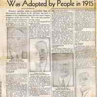 Digital images of photocopy of news article about history of Hoboken