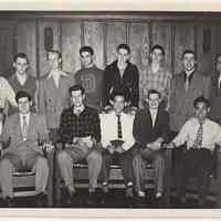 B+W photo of A.J. Demarest H-Y Club at Hoboken YMCA, 1948-1949.