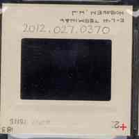          Color slide of eye-level view of the Hudson River and New York City looking E from inside the Lackawanna Terminal picture number 2
   