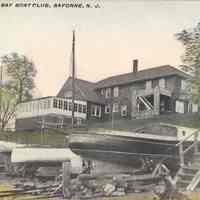 Postcard: Newark Bay Boat Club, Bayonne, NJ