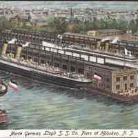 Postcard: Norddeutscher-Lloyd, Hoboken, NJ