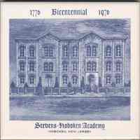 Ceramic commemorative tile, 1776-1976 Bicentennial, Stevens-Hoboken Academy, Hoboken, New Jersey, [1976.]