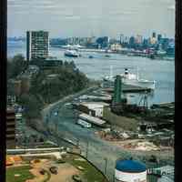          Color slide of aerial view from River & 3rd looking NE picture number 1
   