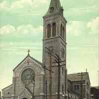 Postcard: St. Nicholas Catholic Church, Jersey City, NJ