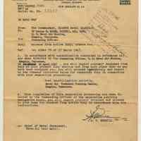Mileage Voucher submission with military separation documents for George R. Maier, 833 Bloomfield St., Hoboken, July 29, 1947.