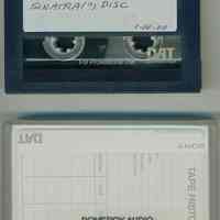 Digital audio tape cassette with song, "Roses of Picardy," possible vocal by Frank Sinatra, transferred from master disk, undated, possibly 1962.