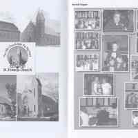          views of the church exterior in different periods; Ravioli Supper
   