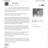          Memo, City of Hoboken: HURRICANE SANDY CHRONOLOGY & SEQUENCE OF EVENTS; Dec. 3, 2012. picture number 17
   