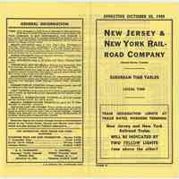 Timetable: New Jersey & New York Railroad Co., Suburban Time Tables, Eff. Oct. 25, 1959.
