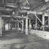 Digital image of B+W photo of former Maxwell House Coffee plant interior, Extraction Building, mezzanine between 1st & 2nd Floors, Hoboken, 2003.