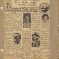 Scrapbook album of Hoboken Girl Scouts, 56 un-numbered leaves with materials from late 1910