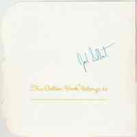          inside front cover: signature
   
