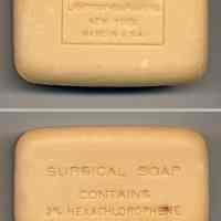          typical bar or cake unwrapped, both sides shown
   