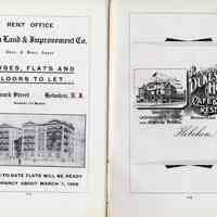          pp 104-105: ads Hoboken Land & Improvement Co.; Duke's House
   