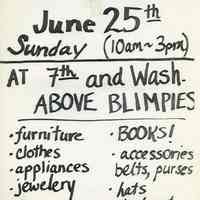          Gate Sale 045. 06-25-1995 7th & Washington (above Blimpies)
   