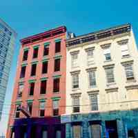 Slides: 38 color transparencies of buildings under renovation on or near Newark and Garden Sts., Hoboken, ca, 1983-84.