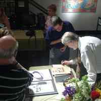          Digital photos, 17, of Jim Hans & guests at book,100 Hoboken Firsts, publication party, HHM, Hoboken, Sept. 2005. picture number 5
   