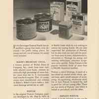          pg 10: Beverages; Baker's Breakfast Cocoa; Postum; Instant Postum
   