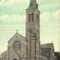 Postcard: St. Nicholas Catholic Church, Jersey City, NJ