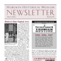 Hoboken Historical Museum Newsletter [Second Series], Volume 13, Number 2, March-Apr. 2007.