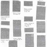          03 obituaries (photocopies)
   