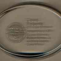 Commemorative paperweight: David Roberts, 37th Mayor of Hoboken, Inaugural July 1, 2001. Issued Hoboken, 2001.