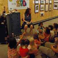 Digital images, 9, of education program at exhibit, Hoboken in the 1970s, Hoboken, June 7, 2007.