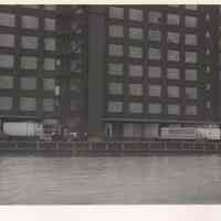 Digital image of B+W photo of the Hoboken waterfront, Hoboken, circa 1987.