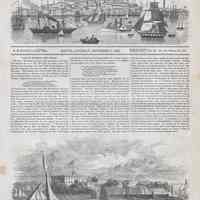 Digital images "View of Hoboken, New Jersey"; article & engraving published in Ballou