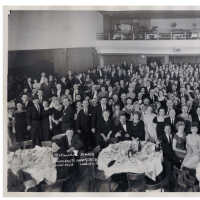          B+W panoramic group photo: Testimonial Dinner Tendered to Marty Veth, Union Club (Hoboken), March 17, 1962. picture number 5
   