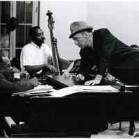 B+W repro photo of Count Basie & Frank Sinatra, (1964)