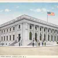 Postcard: Post Office, Jersey City, NJ