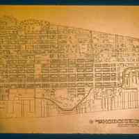          Color slide of city of Hoboken map by mayo lynch and associates, revised 1972 hoboken model cities picture number 1
   