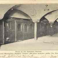 Postcard: Railroad, Hoboken, NJ