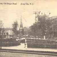 Postcard: Ferris Triangle Park, Jersey City, NJ