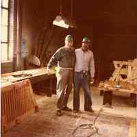 Digital scan of color photo of Bethlehem Steel Hoboken Shipyard, Hoboken, no date, circa 1970-1980.