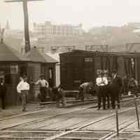          detail left: crossing guard gate houses; maintenance-of-way track workers
   