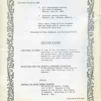          pg [6] Program, First Floor (continued), Second Floor
   