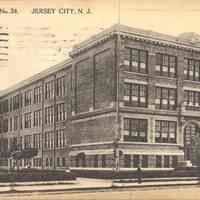Postcard: Public School 34, Jersey City, NJ