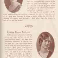          pg 15: Class of 1929: Eugenia Ayvad; Delphine Eleanor Bentkamp
   