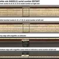 Slide rule, Polyphase (Mannheim), N4053-3, 10", made by Keuffel & Esser Co., N.Y. ca. 1941-1942.